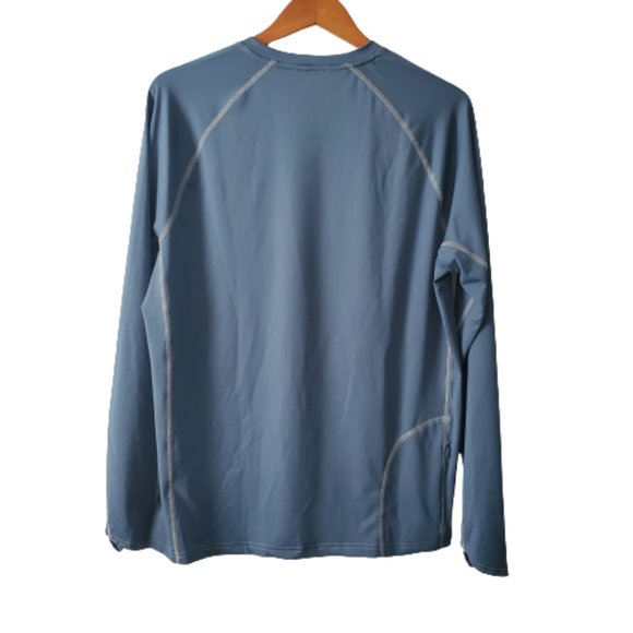L.L. Bean Men's Swift River Cooling Long Sleeve Rash Guard Regular Size Large - Picture 5 of 12